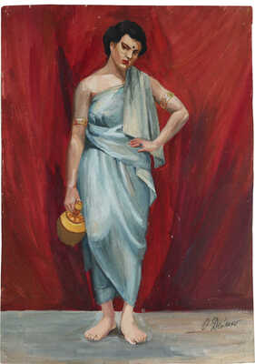 Дейнеко Ольга Константиновна. Эскиз костюма индианки 